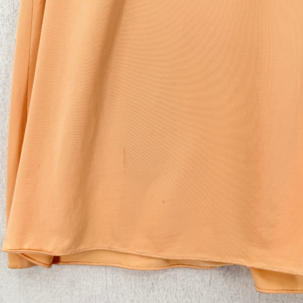 ROSETTA GETTY Ruched Cutout Maxi Dress Women 10 Peach Orange Gown Party Cocktail - Picture 14 of 16